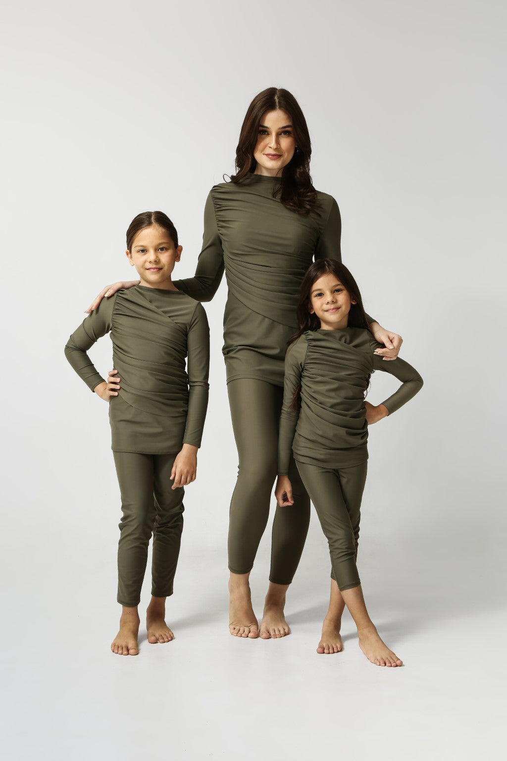 Diana Kids Two Piece Swimwear - Olive-2