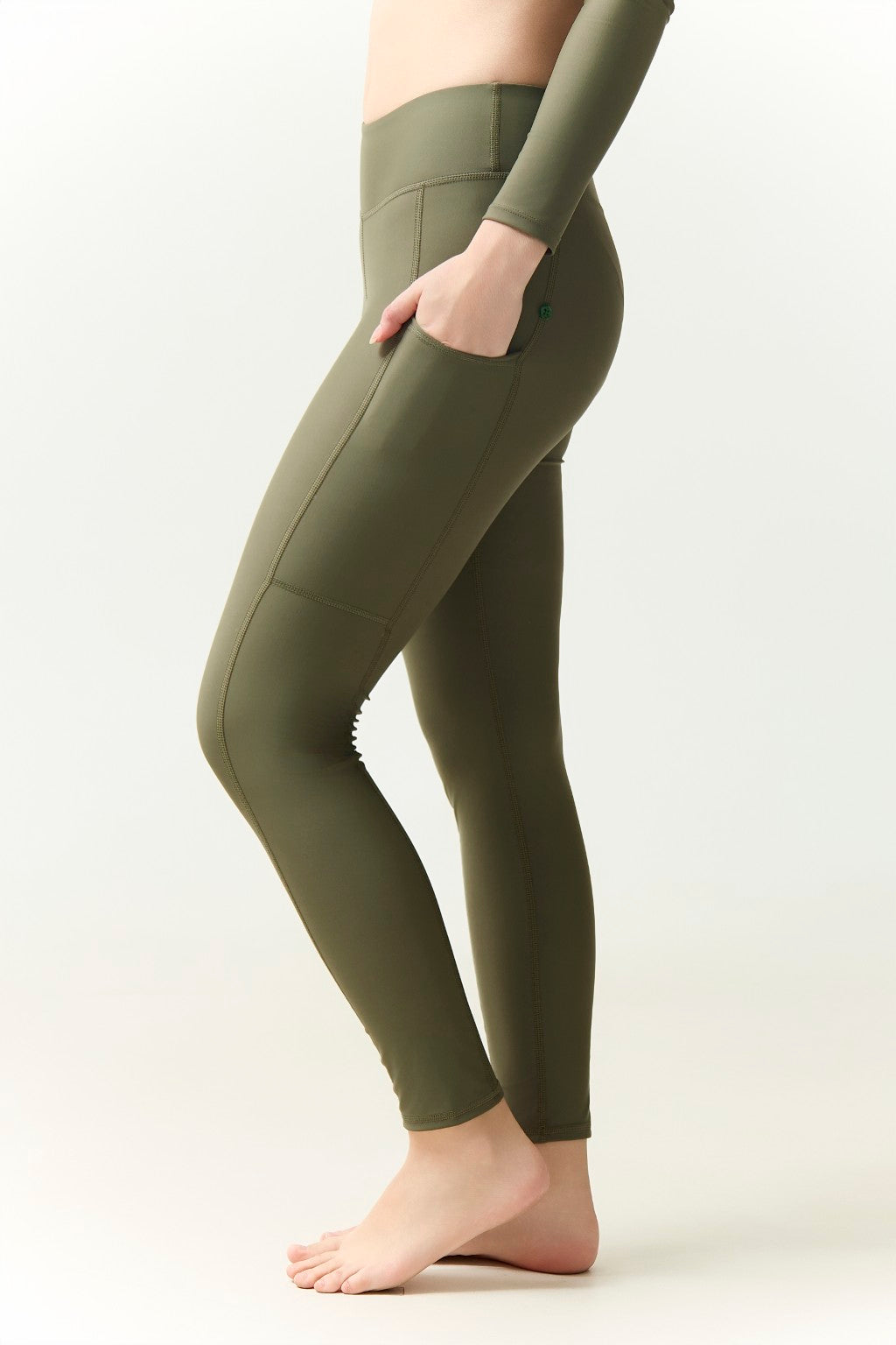 Swim Pocket Tights - Olive