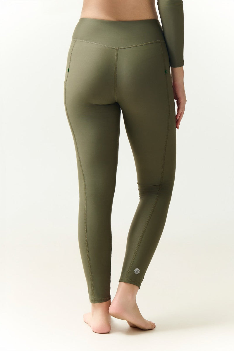 Swim Pocket Tights - Olive-zoom-