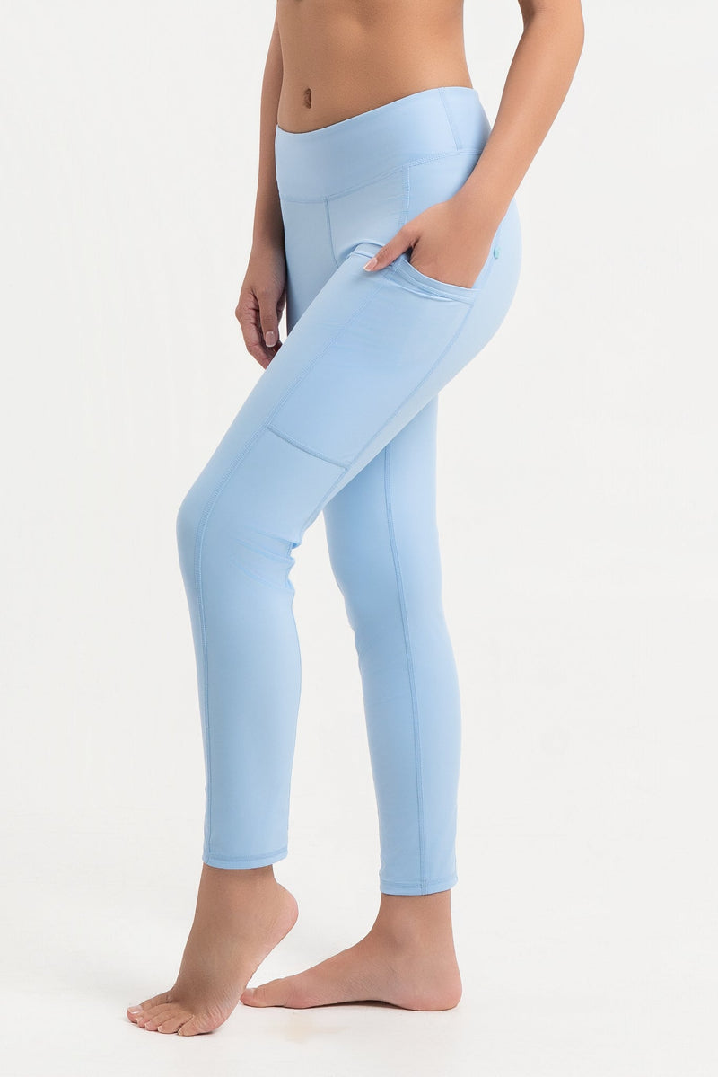 Swim Pocket Tights - Sky-zoom-