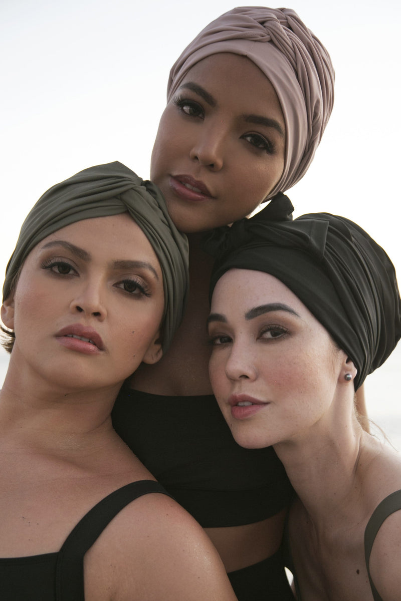 Self-tie Turban - Black-zoom-