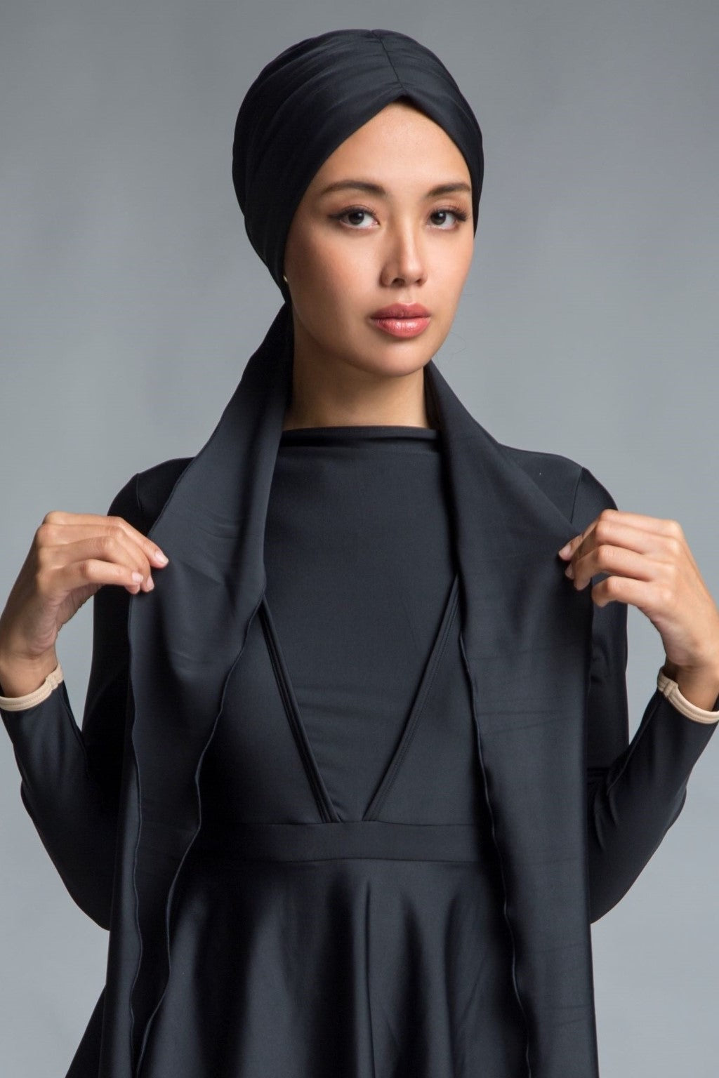 Self-tie Turban - Black-2