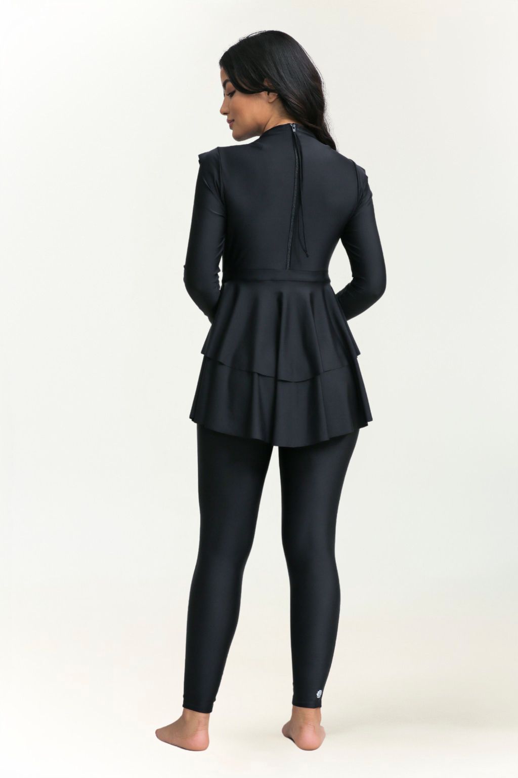 Serena Swim Dress - Black-4