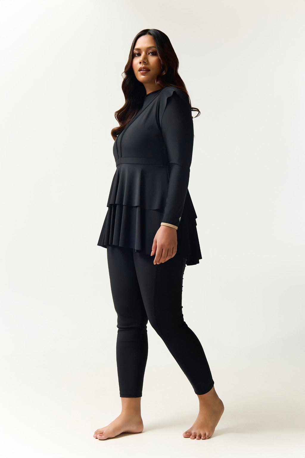 Serena Swim Dress - Black-9