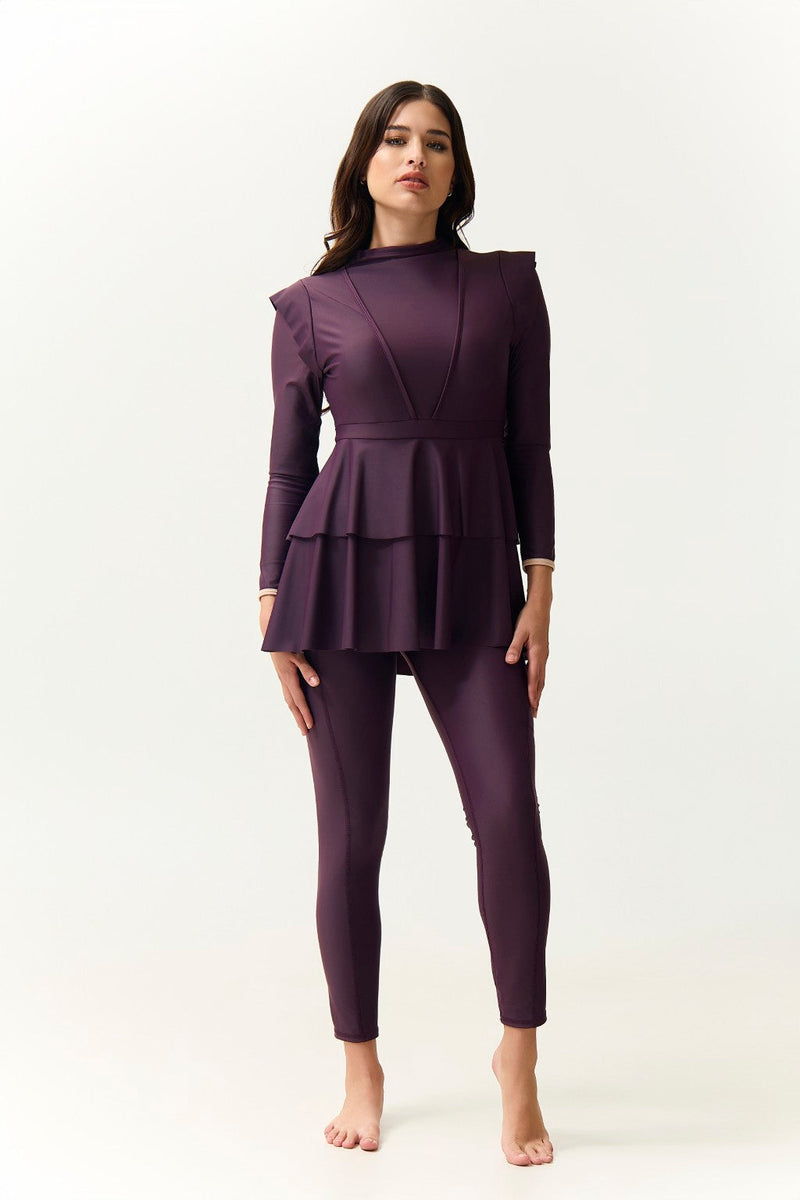 Serena Swim Dress - Plum-zoom-