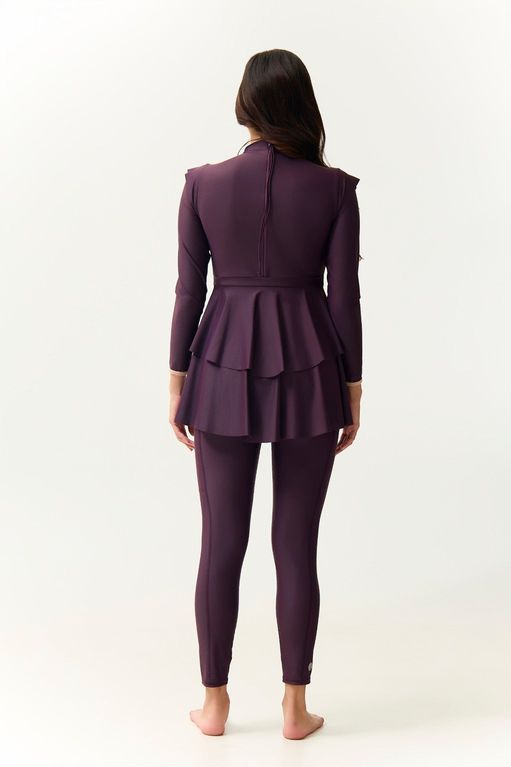 Serena Swim Dress - Plum-4