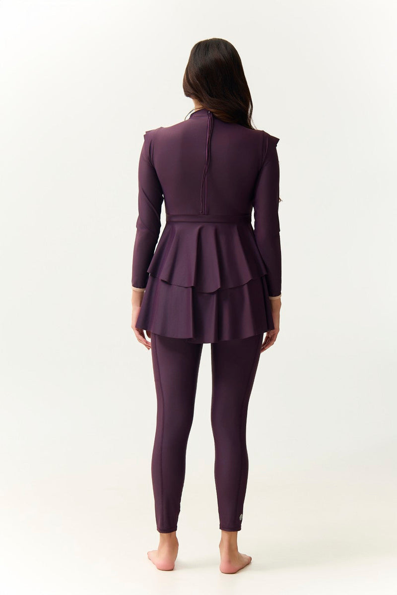 Serena Swim Dress - Plum-zoom-