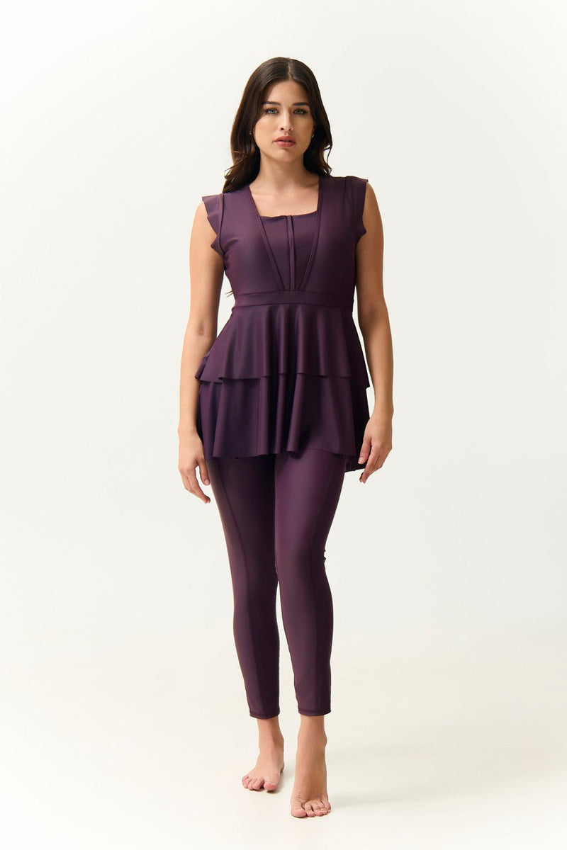 Serena Midi Swimsuit - Plum-zoom-