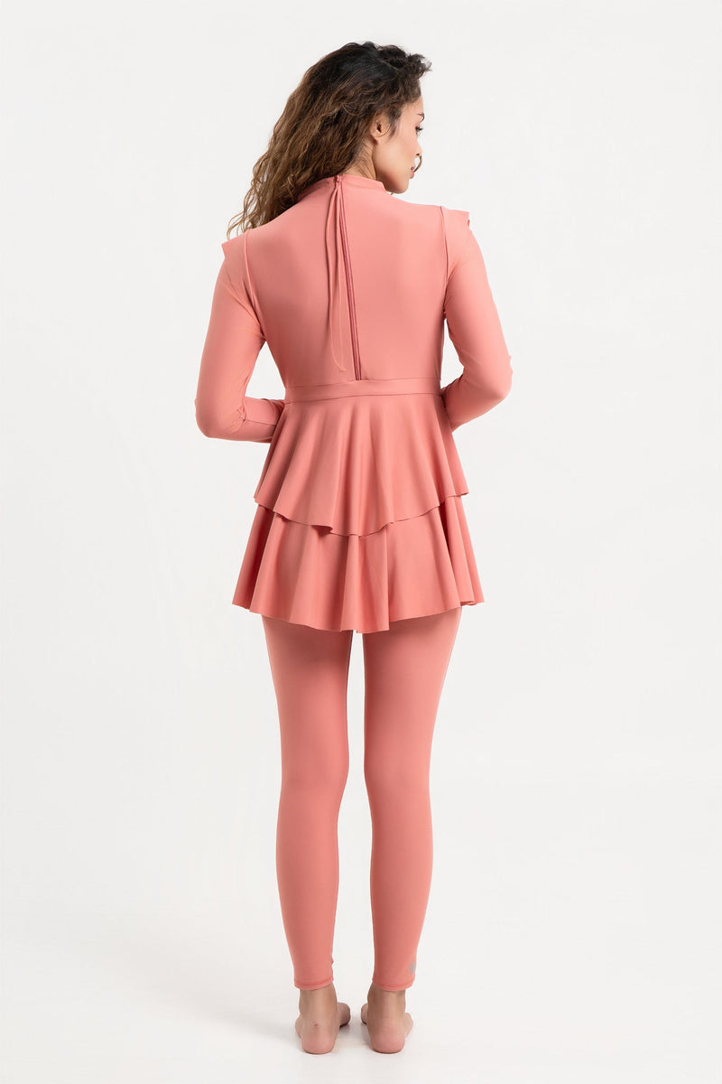 Serena Swim Dress - Coral-zoom-