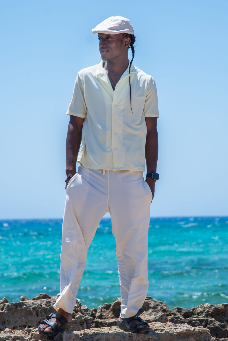Mens Drawstring Trousers WITH POCKETS - UPF 50+-zoom-
