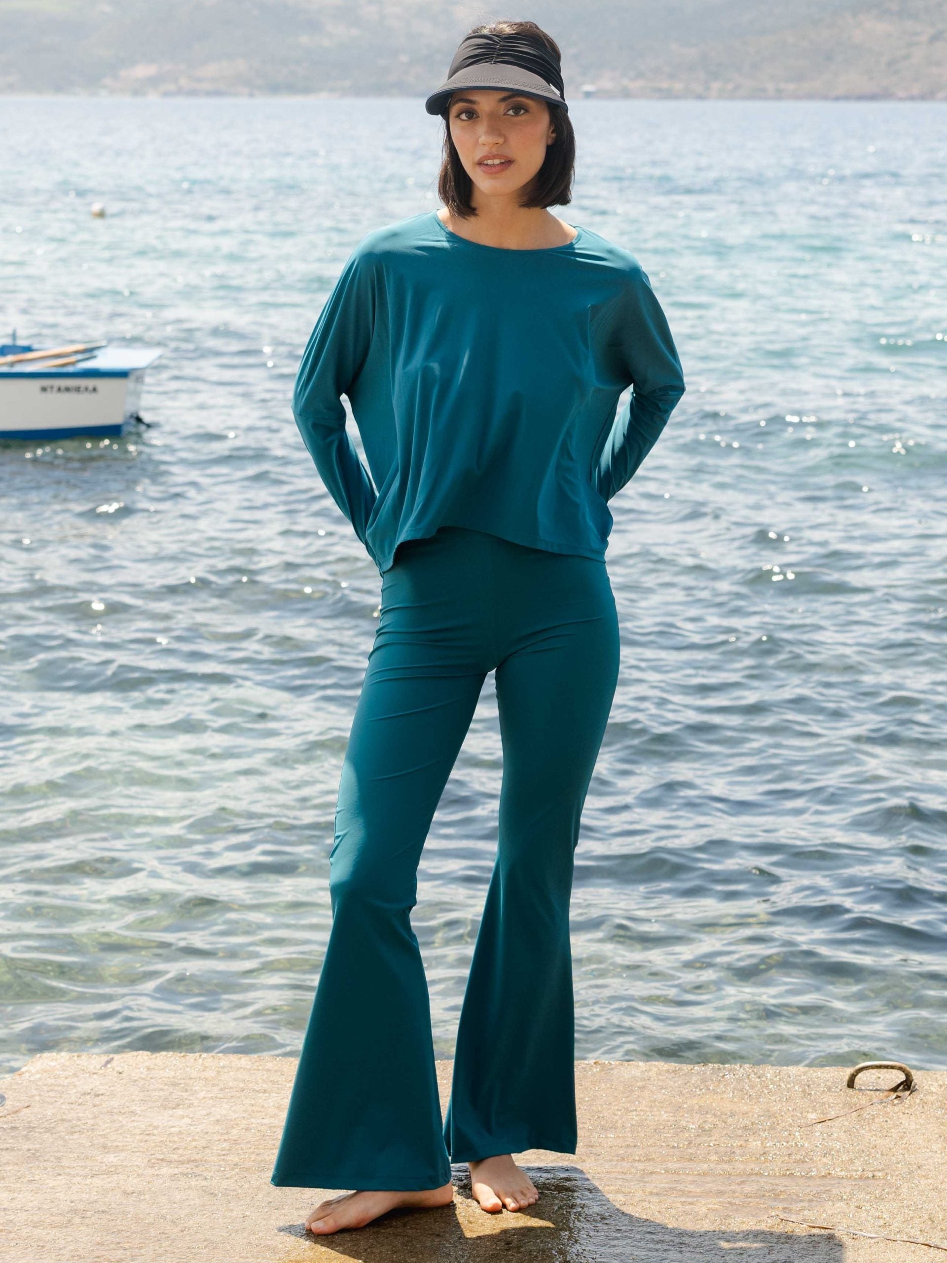 Miami Sculpt UV Flare Leggings by Kalani - UPF50+-zoom-9