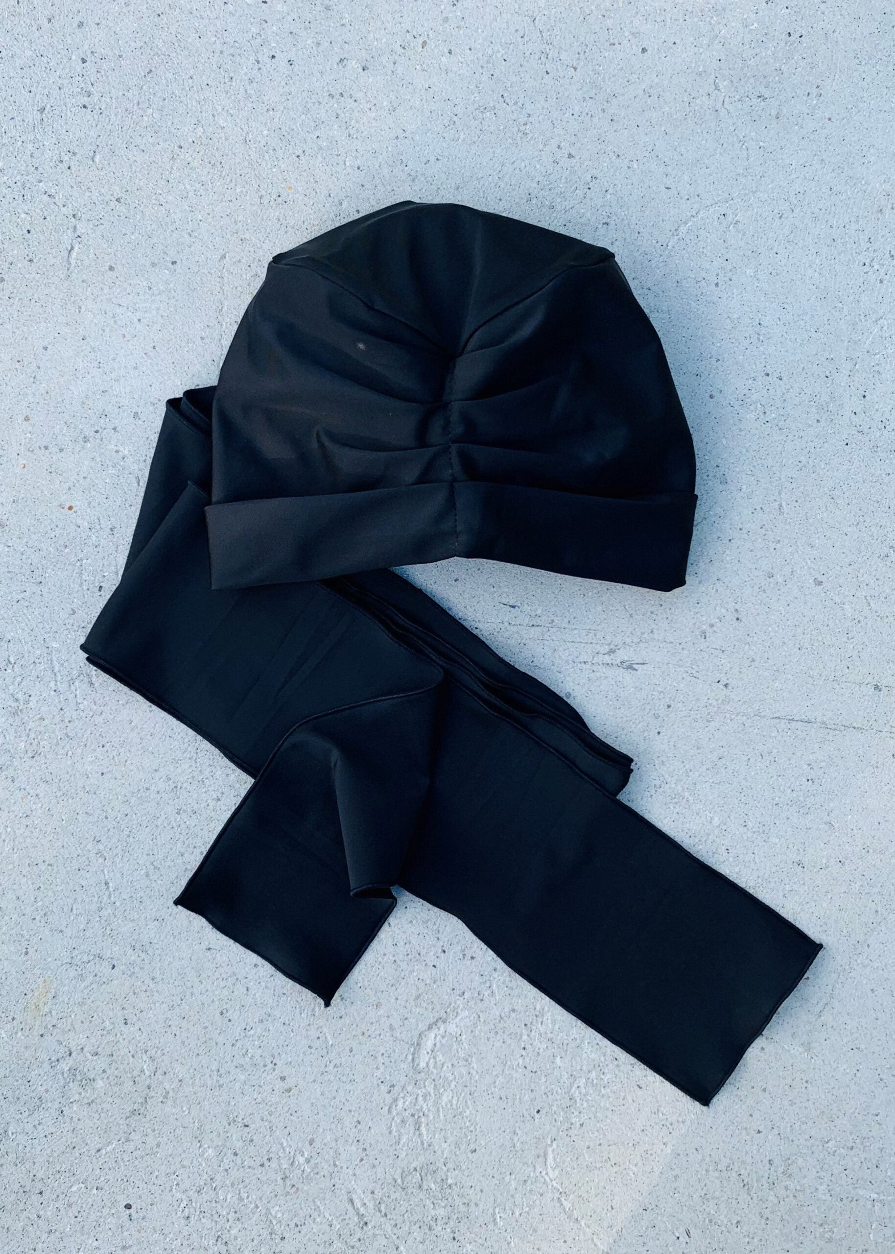 Self-tie Turban - Black-7