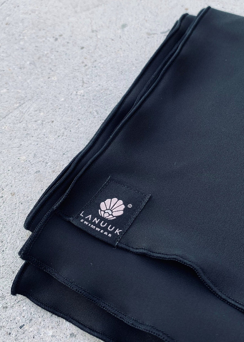 Slip on Scarf - Black-zoom-