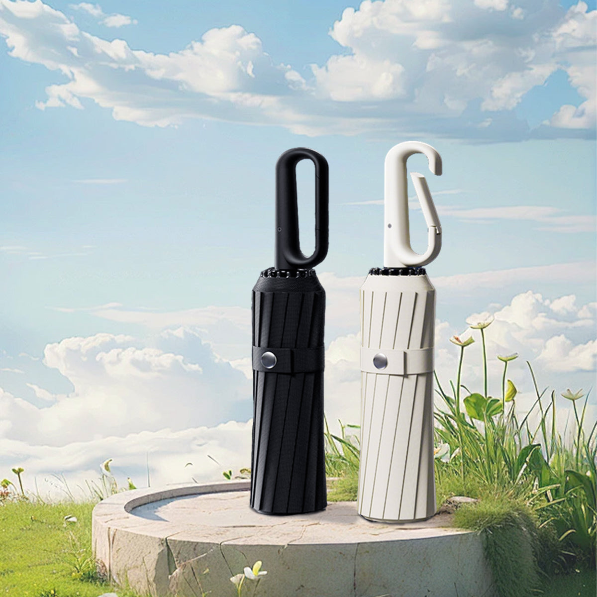 Portable Sunshade Umbrella with Ring Buckle-3