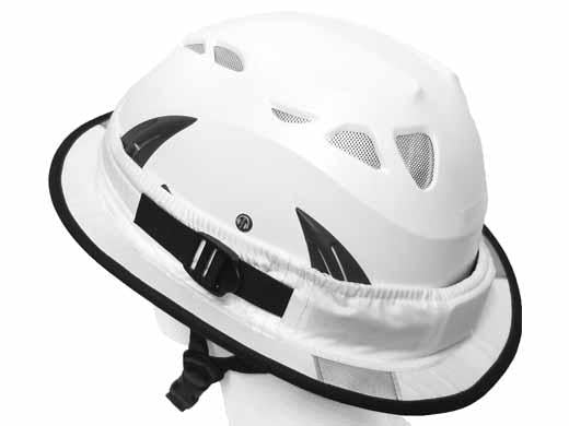 PRO Builder Construction Helmet Visor Brim - White Reflective-zoom-3