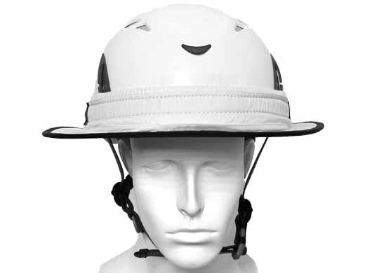 PRO Builder Construction Helmet Visor Brim - White Reflective-zoom-1