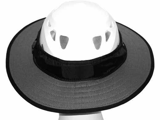 PRO Tech Construction Helmet Visor Brim - Grey-7
