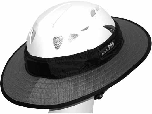 PRO Tech Construction Helmet Visor Brim - Grey-zoom-5