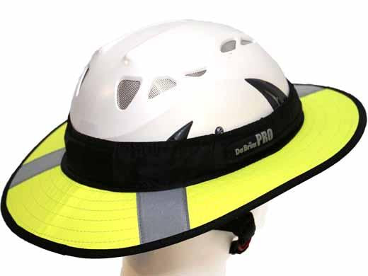 PRO Tech Lite Construction Helmet Visor Brim - Fluorescent Yellow - Reflective-3