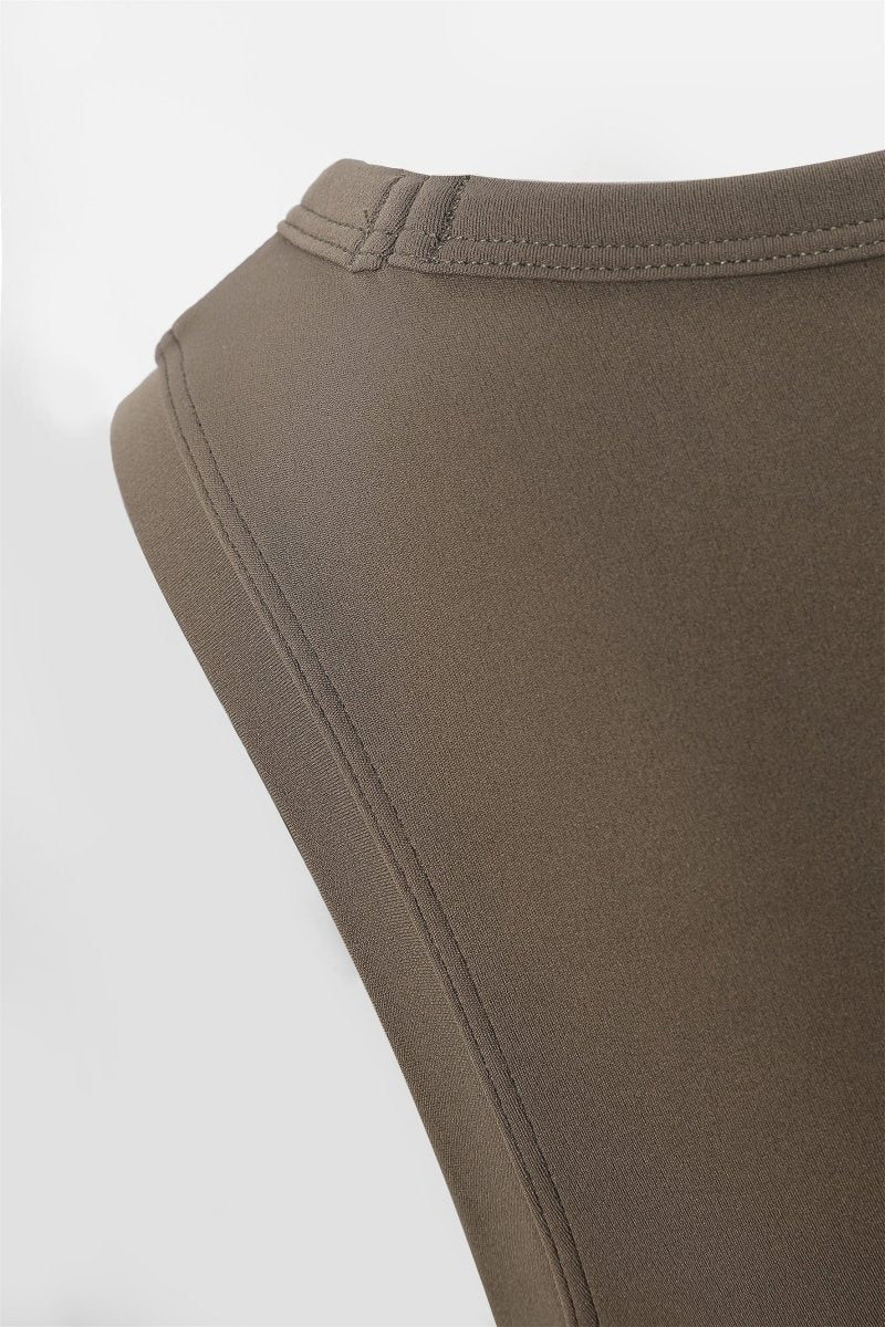Side Ruched Sports Tank Top-5