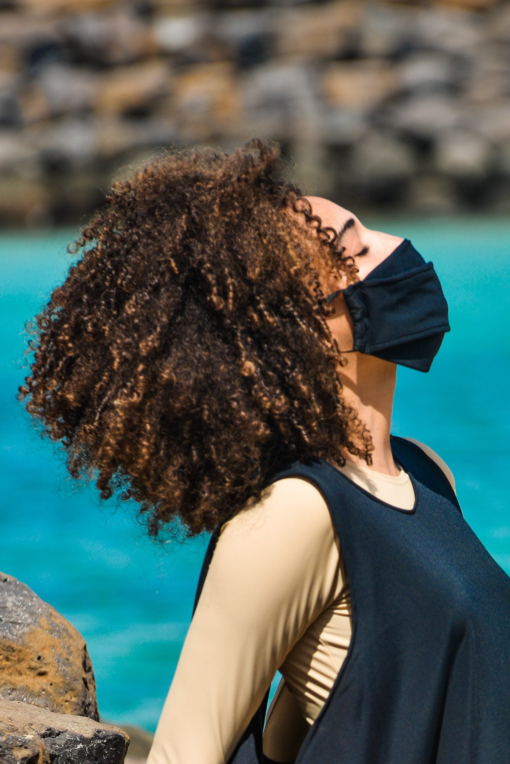 SunSibility Double Layered Mouth Piece Mask UPF50+