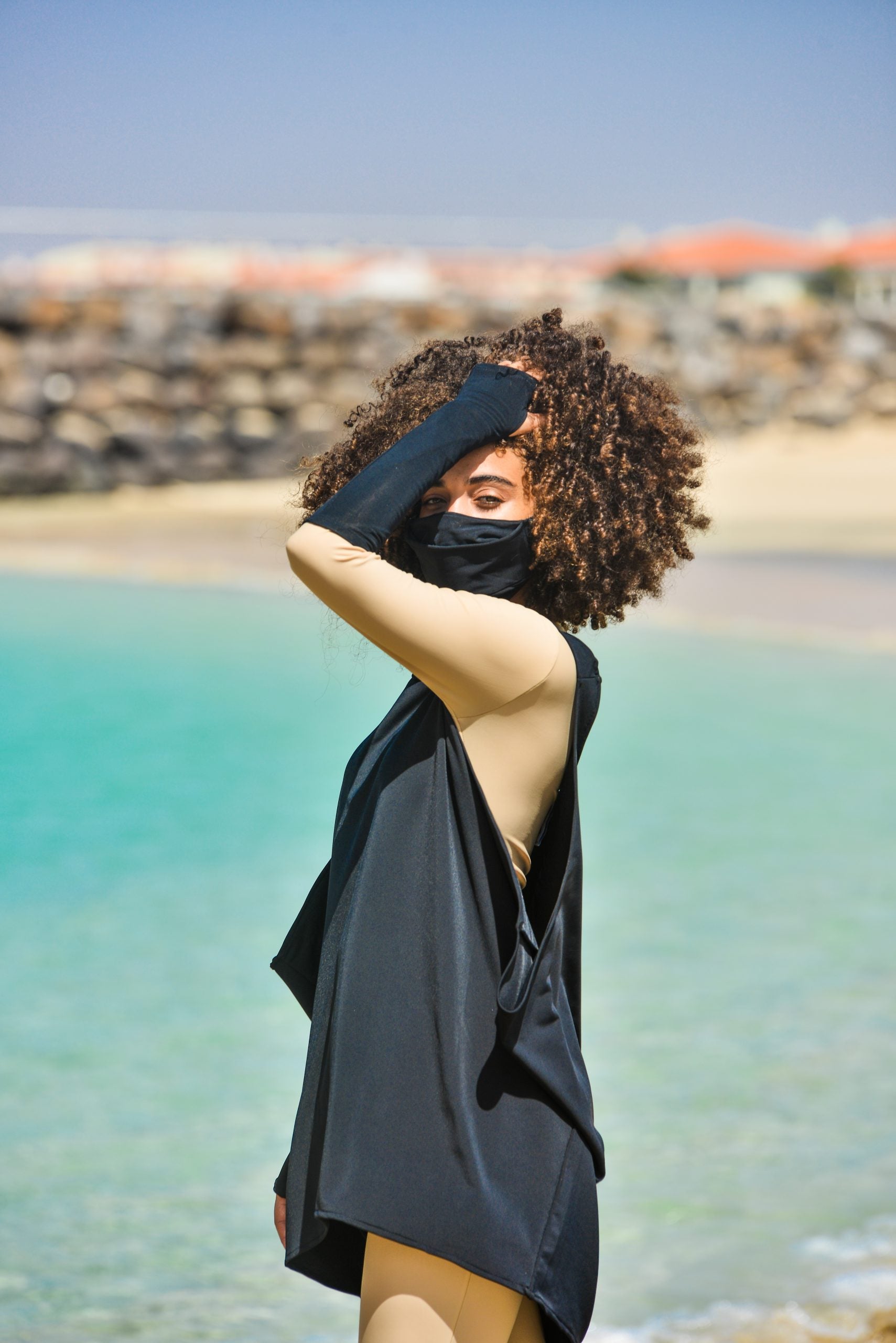 SunSibility Double Layered Mouth Piece Mask UPF50+-5