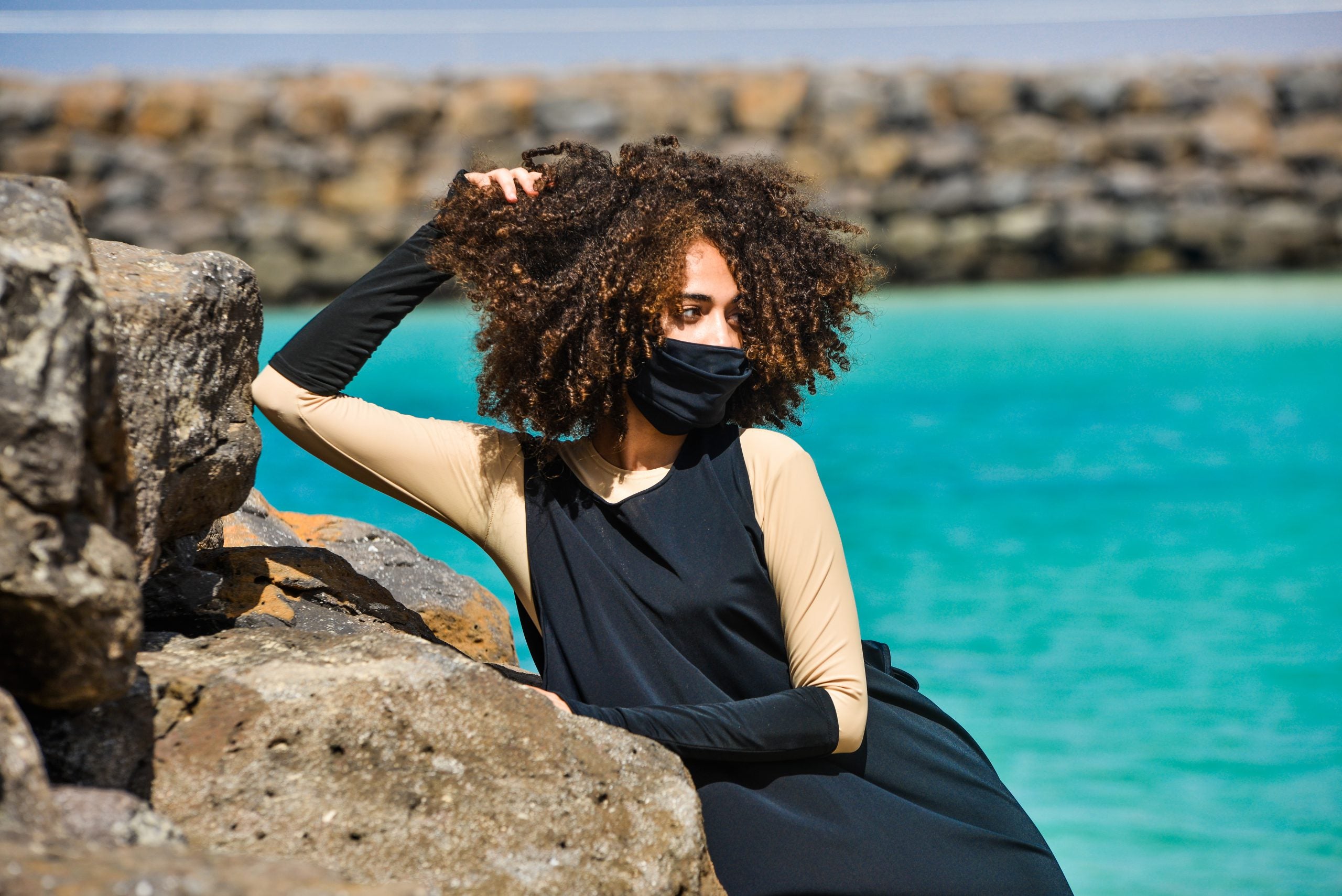 SunSibility Double Layered Mouth Piece Mask UPF50+-zoom-7