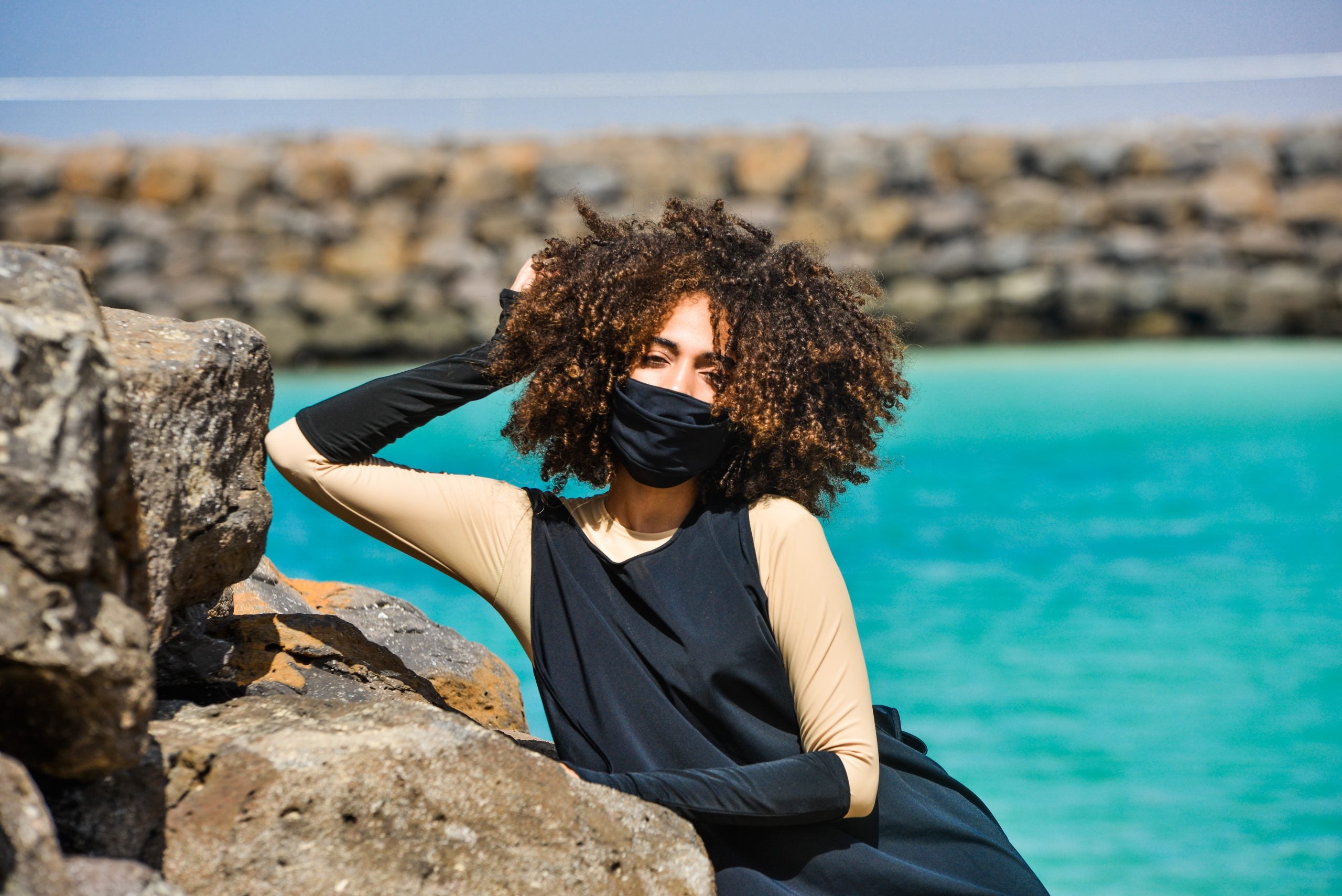 SunSibility Double Layered Mouth Piece Mask UPF50+-zoom-8