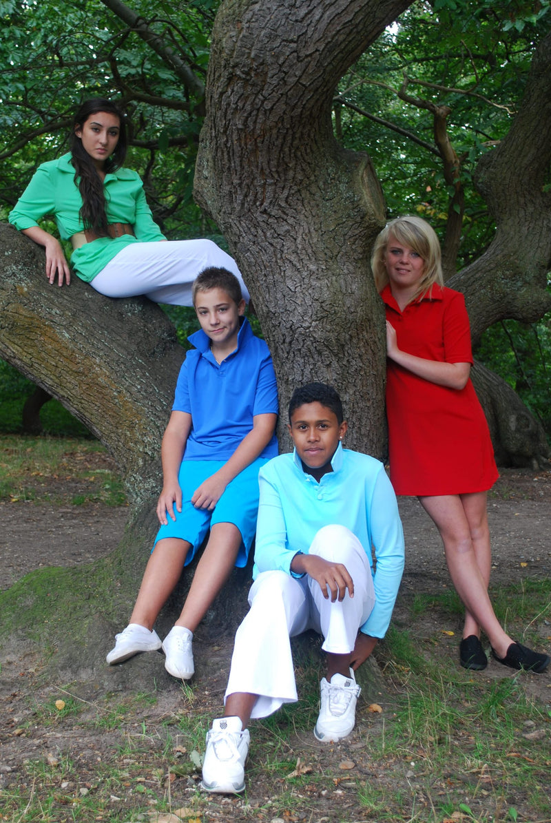 Teenage Unisex Long Sleeve Sun Protective Polo Shirt - UPF 50+, Age 11-16-zoom-