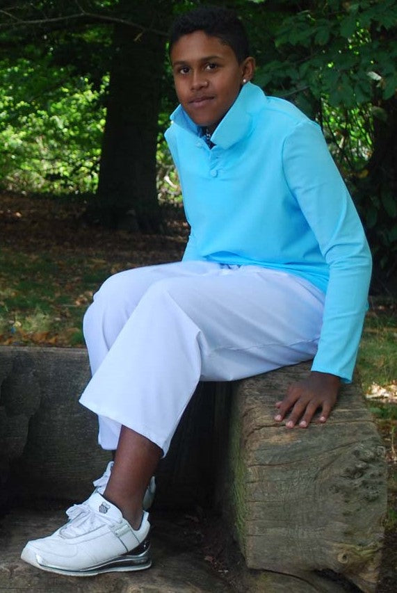 Teenage Unisex Long Sleeve Sun Protective Polo Shirt - UPF 50+, Age 11-16-6