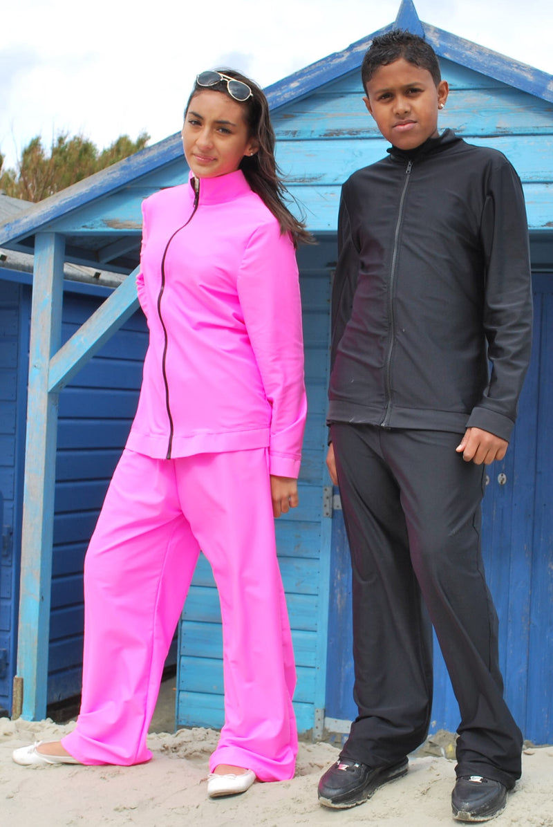 Teenage Unisex Long Sleeve UV Protective Tracksuit Top - UPF 50+, Age 11-16-zoom-