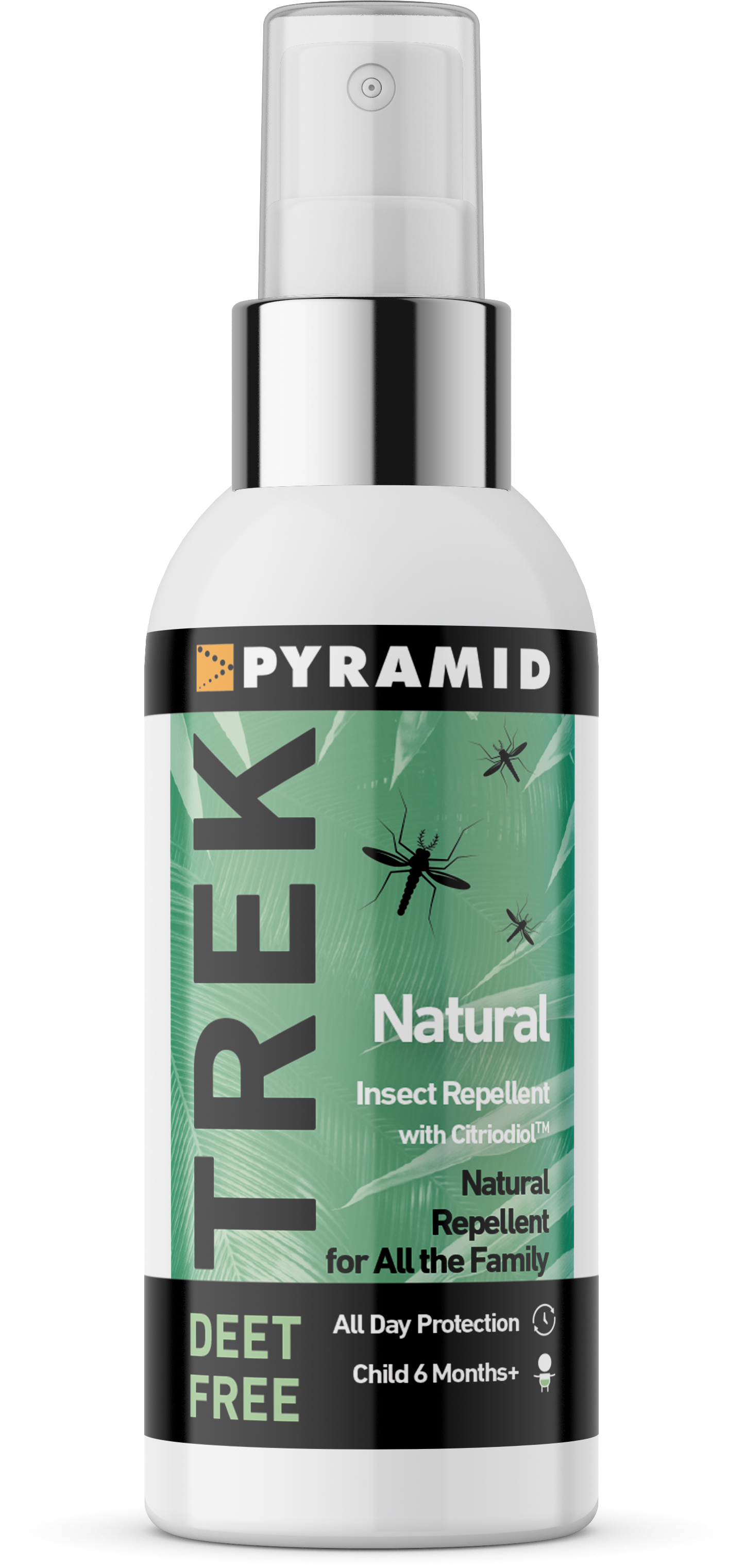 Pyramid Trek NATURAL Insect Repellent with Citriodiol 60ml
