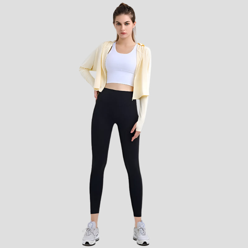 UPF 50+ Hooded Cropped Shirt-zoom-