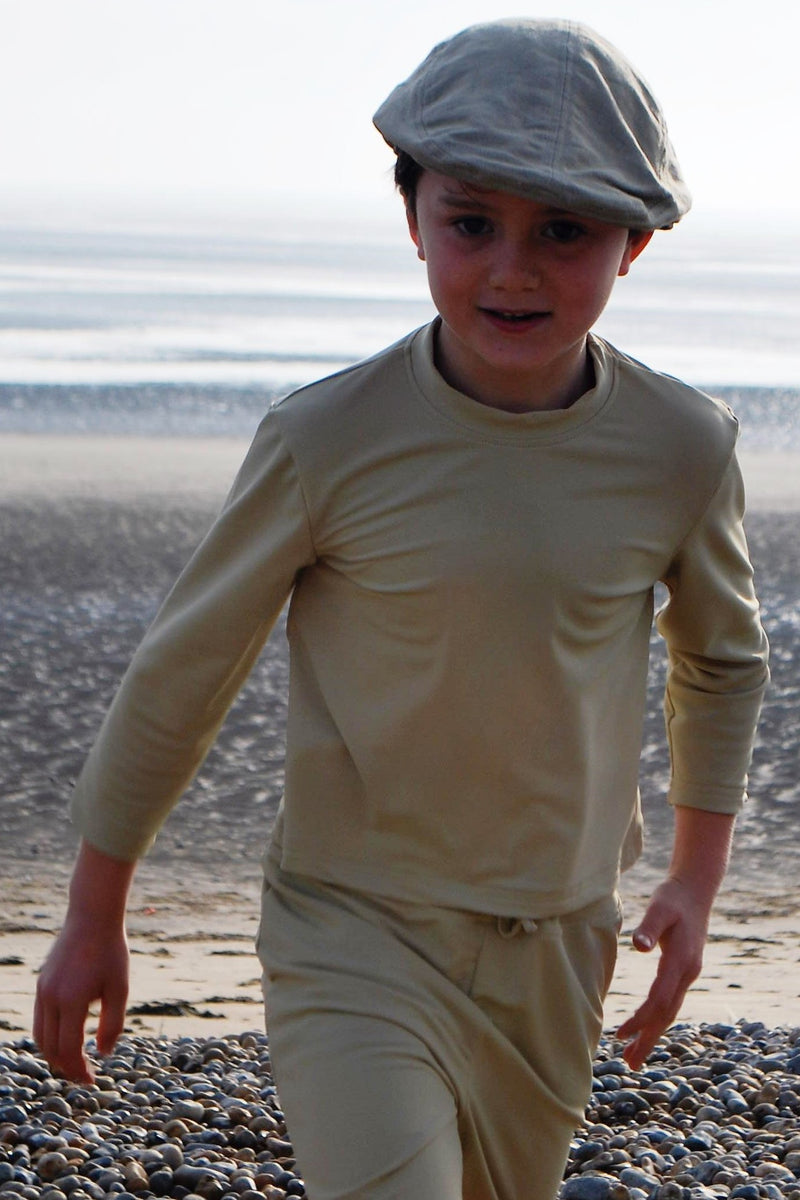 Kids Unisex Long Sleeve Sun Protective T-Shirt - UPF 50+, Age 0-10-zoom-