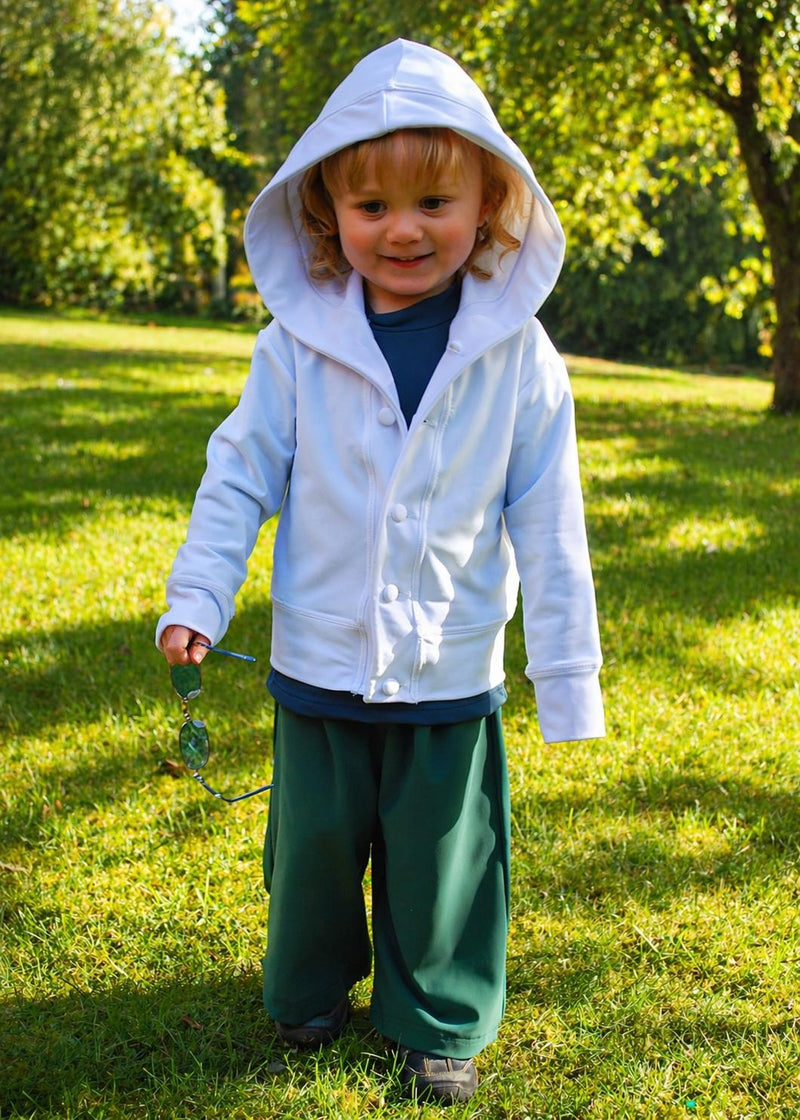 Unisex Long Sleeve Hooded Cardigan - UPF 50+, Age 0-10-zoom-