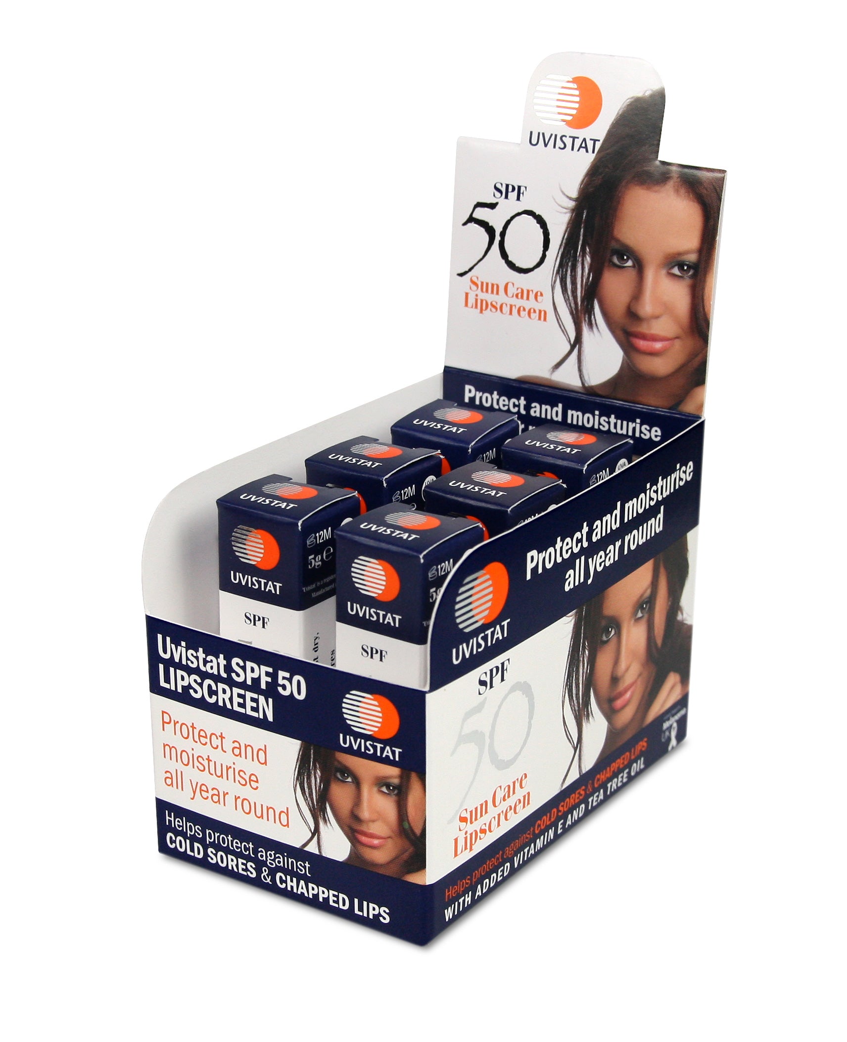 Uvistat SPF50 Sun Care Lipscreen x 6-1