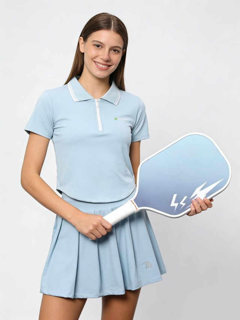 UPF 50+ Polo Pickleball Skirt Set-zoom-