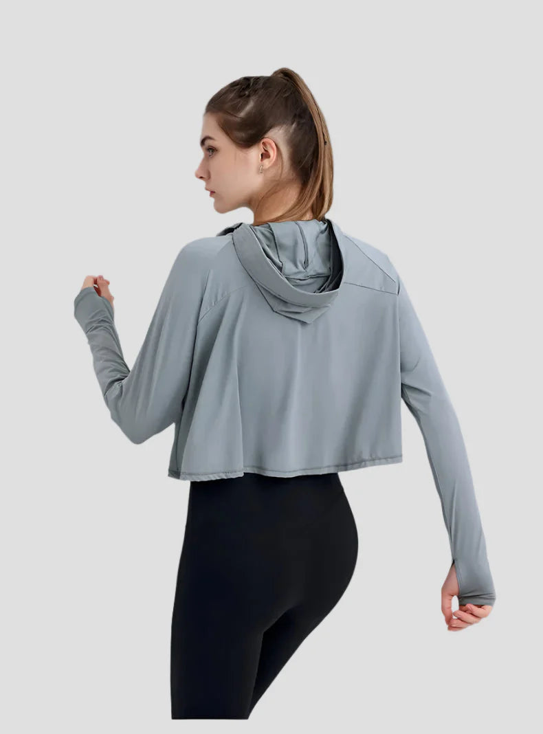 UPF 50+ Hooded Cropped Shirt-3