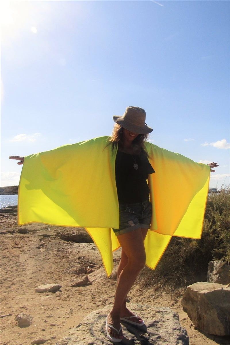 Ready to Dispatch - The SunSibility Body Wrap in Zolfo Lemon - UPF 50+-3