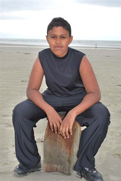 Teenage Unisex Sleeveless Turtle Neck Top - UPF 50+, Age 11-16-zoom-2