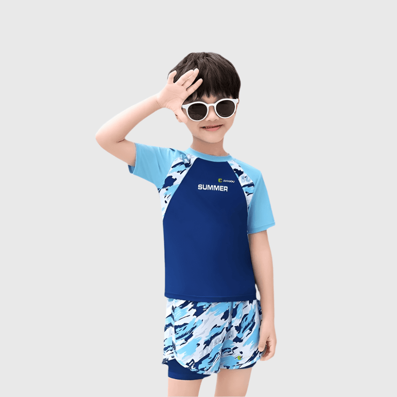 Boys UPF 50+ Camo Swimwear Set-zoom-