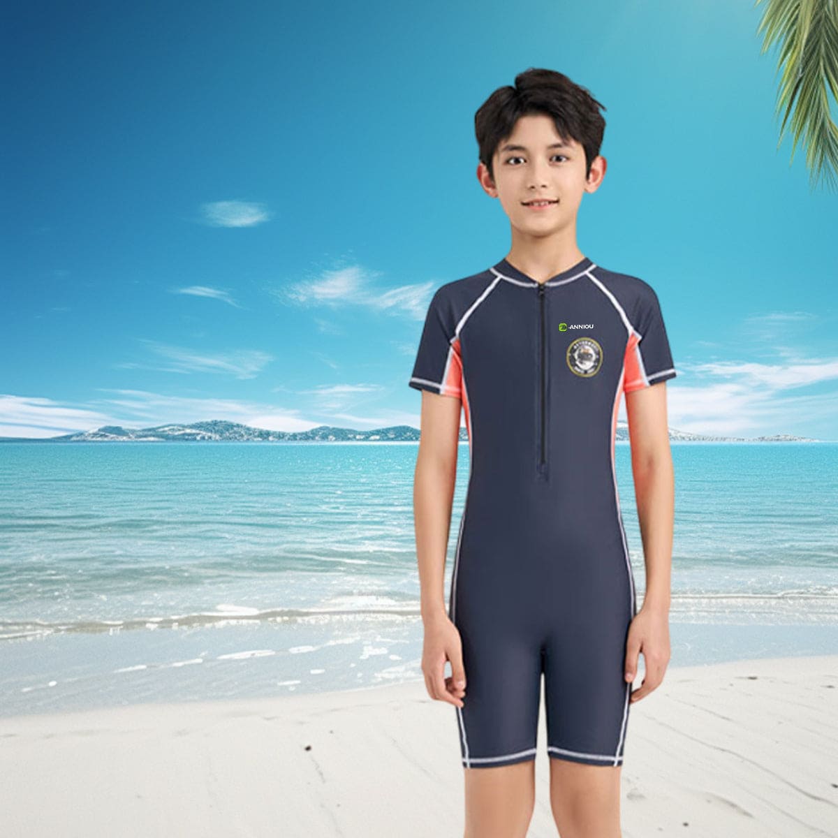 Boy's UPF 50+ One Piece Swimsuit-zoom-8
