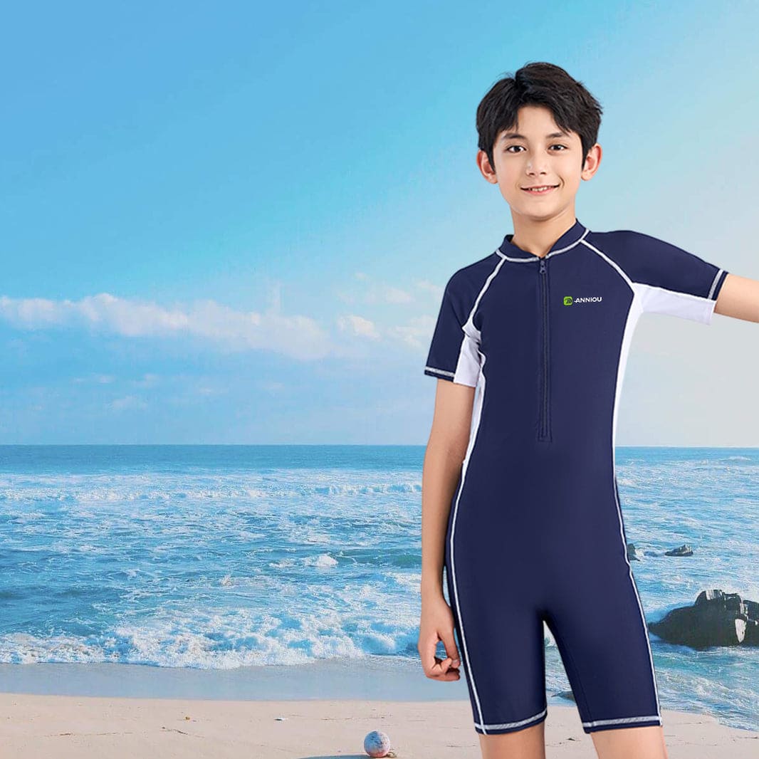 Boy's UPF 50+ One Piece Swimsuit-1