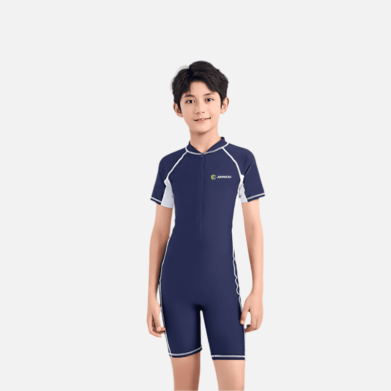 Boy's UPF 50+ One Piece Swimsuit-zoom-