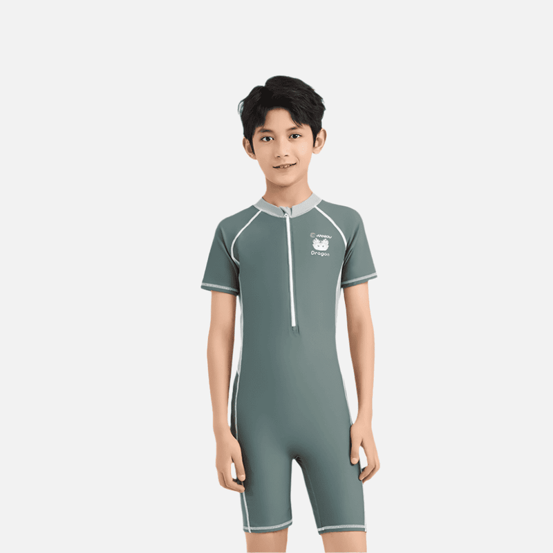 Boys' UPF 50+ Rash Guard Swimsuit-zoom-