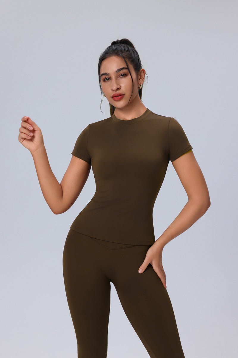 Short Sleeve Yoga Top UPF 50+-zoom-8