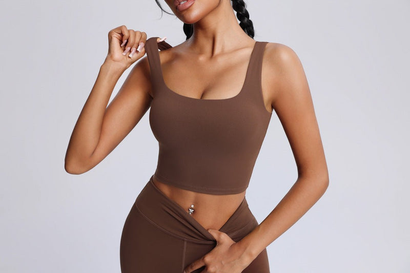 Wide Strap High-Support Yoga Bra-zoom-