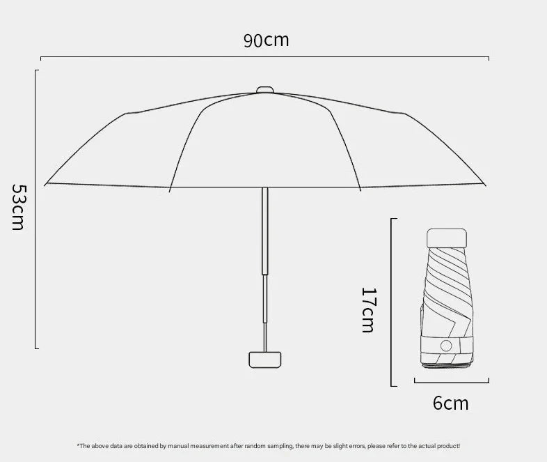 Compact Sun Protective Umbrella UPF 50+-14