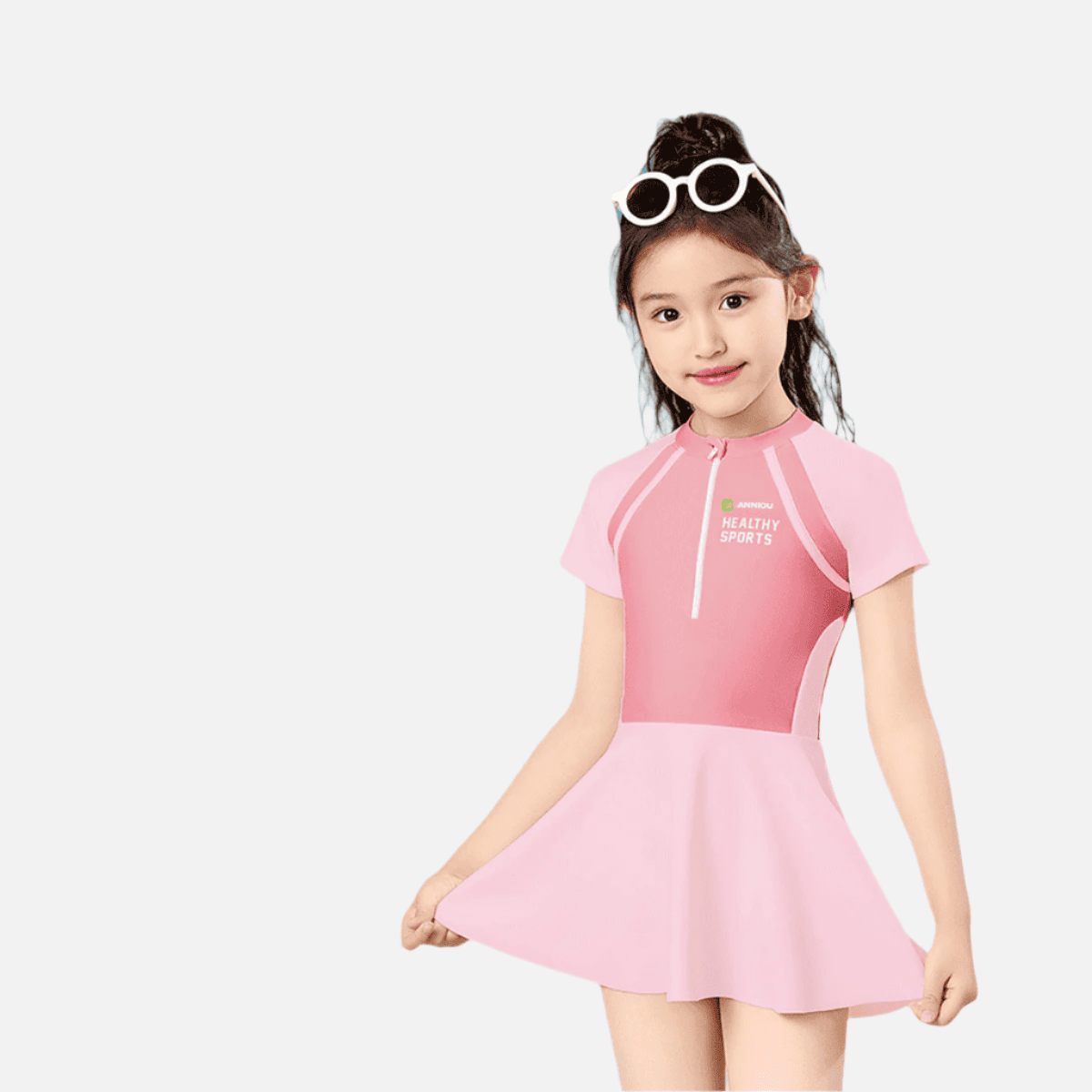 Girl's UPF 50+ Swim Dress-3