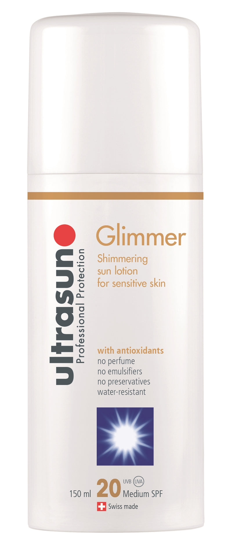Ultrasun Glimmer 20 sensitive formula - 150ml-1